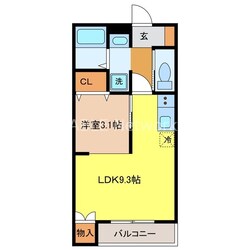 リベルタ基山の物件間取画像